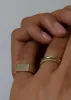 Vivian Ribbed Signet Ring sold by Kinn