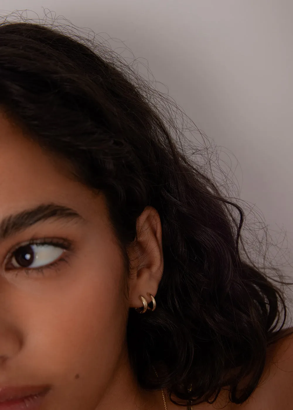 Petite & Classic Huggie Earring Stack sold by Kinn product image thumbnail 3