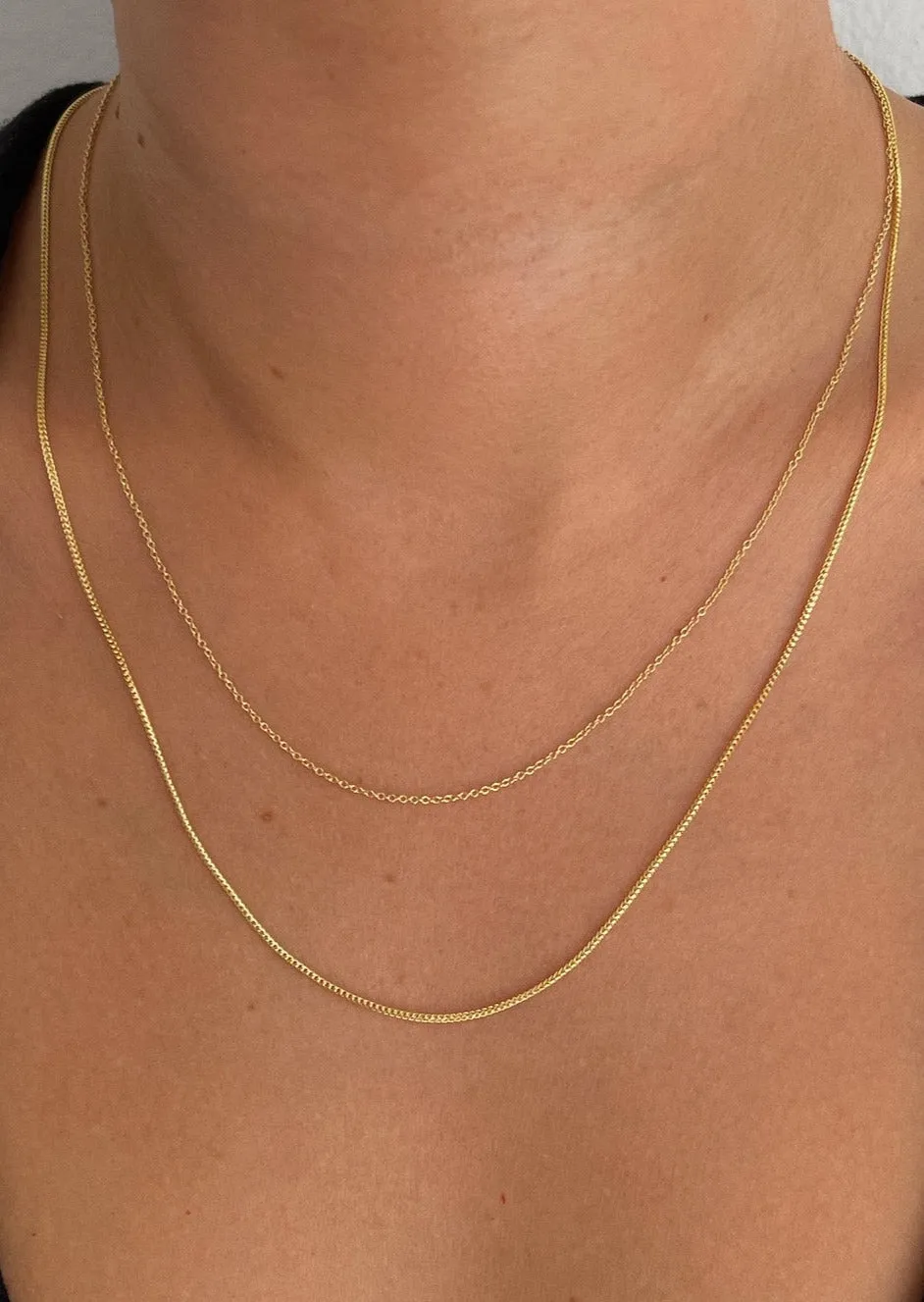 Micro Rolo & Box Chain Necklace Stack sold by Kinn product image thumbnail 3