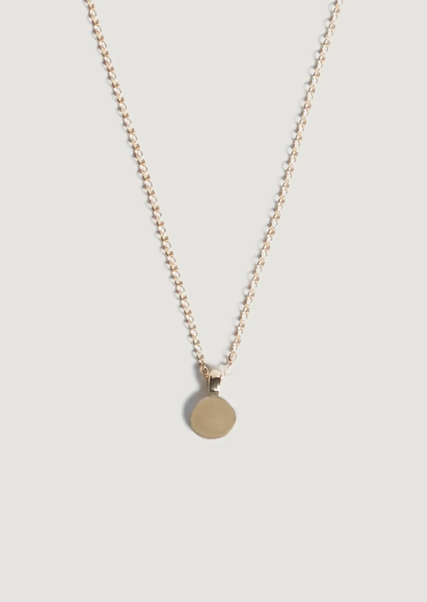 Round Initial Disc Necklace sold by Kinn product image thumbnail 3