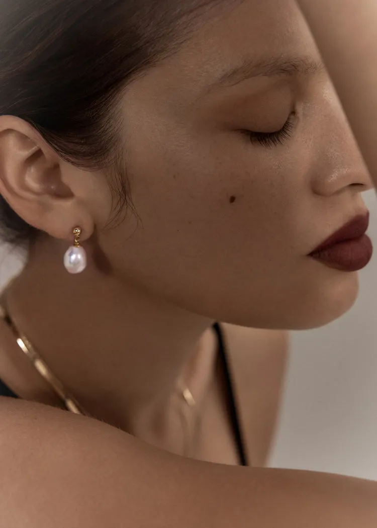 Baroque Pearl Drop Earrings sold by Kinn product image thumbnail 3