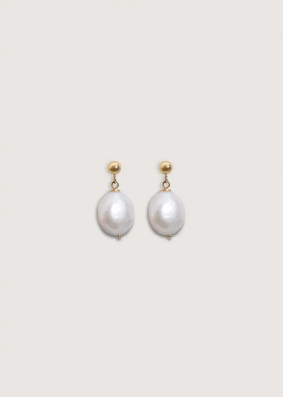 Baroque Pearl Drop Earrings sold by Kinn