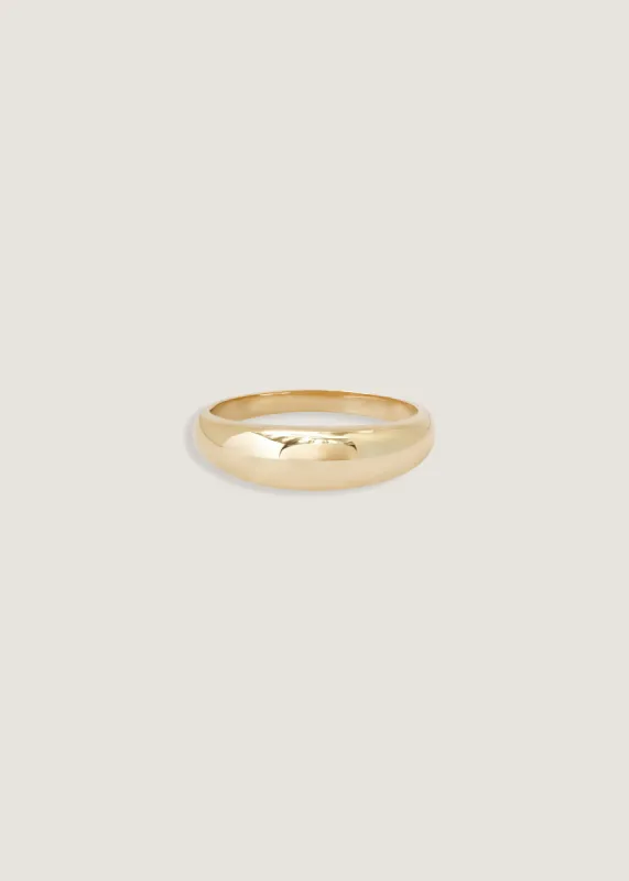 Dare To Love Classic Hollow Dome Ring Gold sold by Kinn