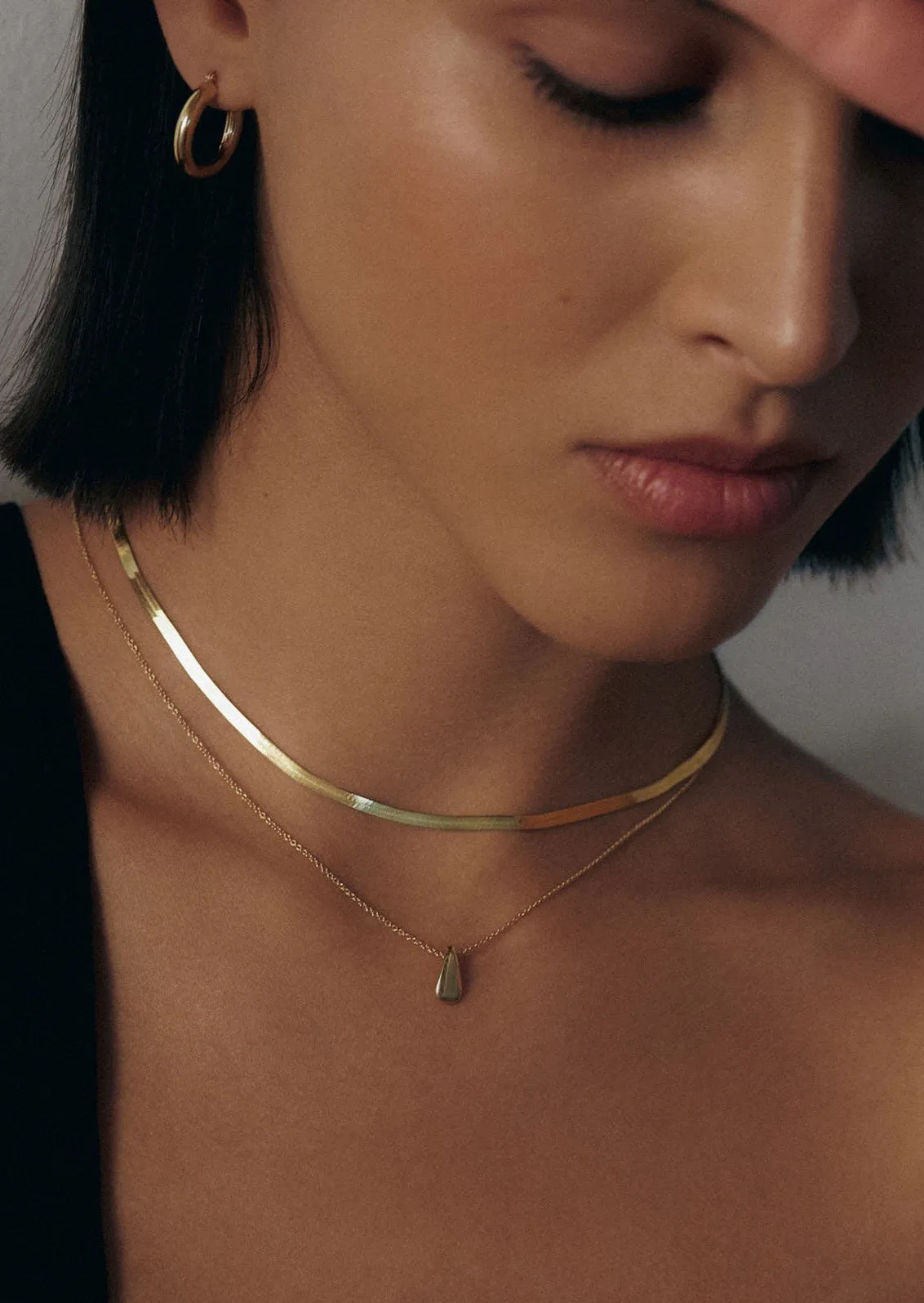 Carter Herringbone Chain Necklace sold by Kinn product image thumbnail 2