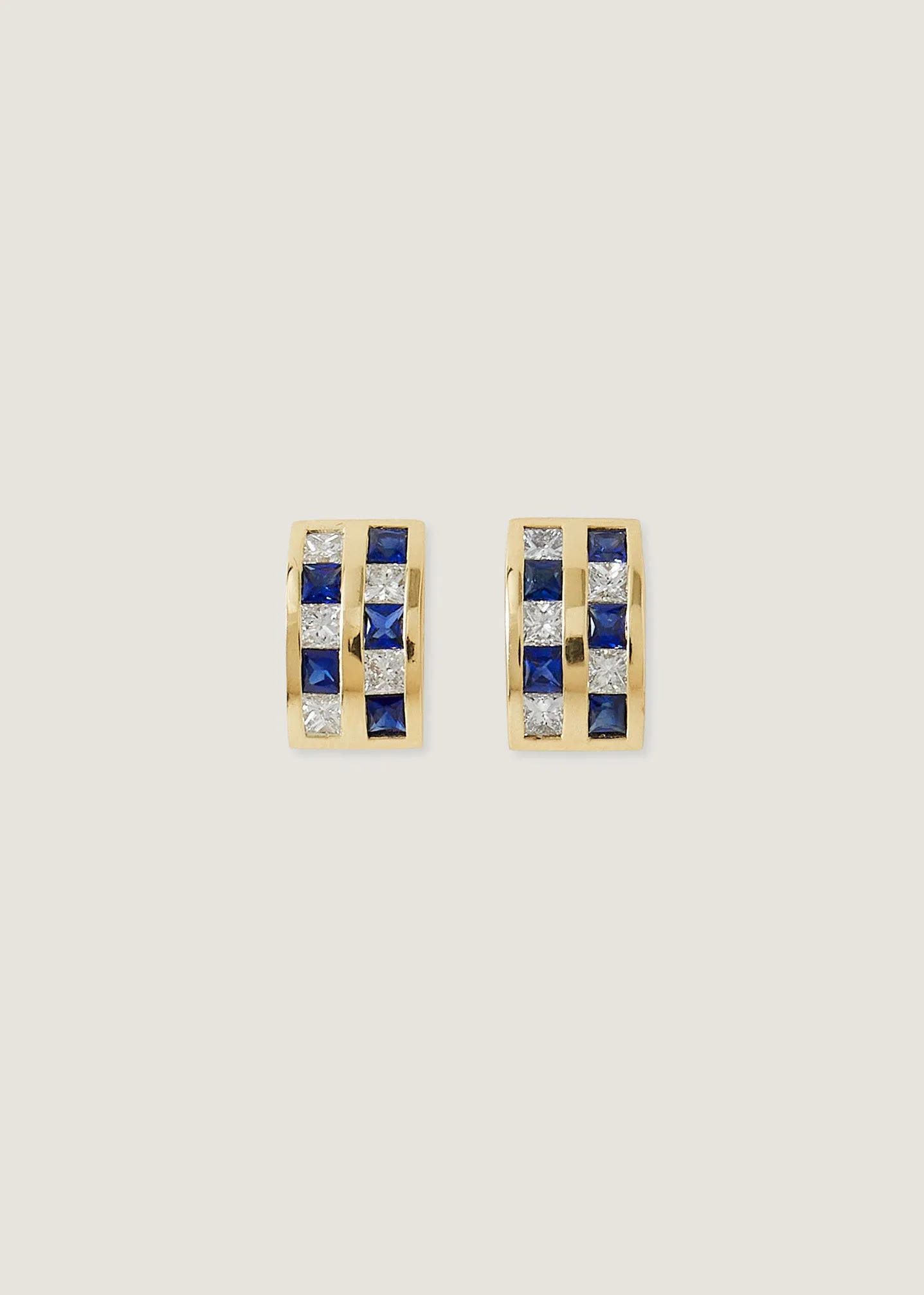 Chloé Sapphire Checkered Earrings sold by Kinn