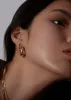 Pavé Dome Huggie Earrings Diamond sold by Kinn