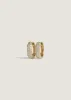 Pavé Dome Huggie Earrings Diamond sold by Kinn