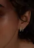 Pavé Dome Huggie Earrings Diamond sold by Kinn