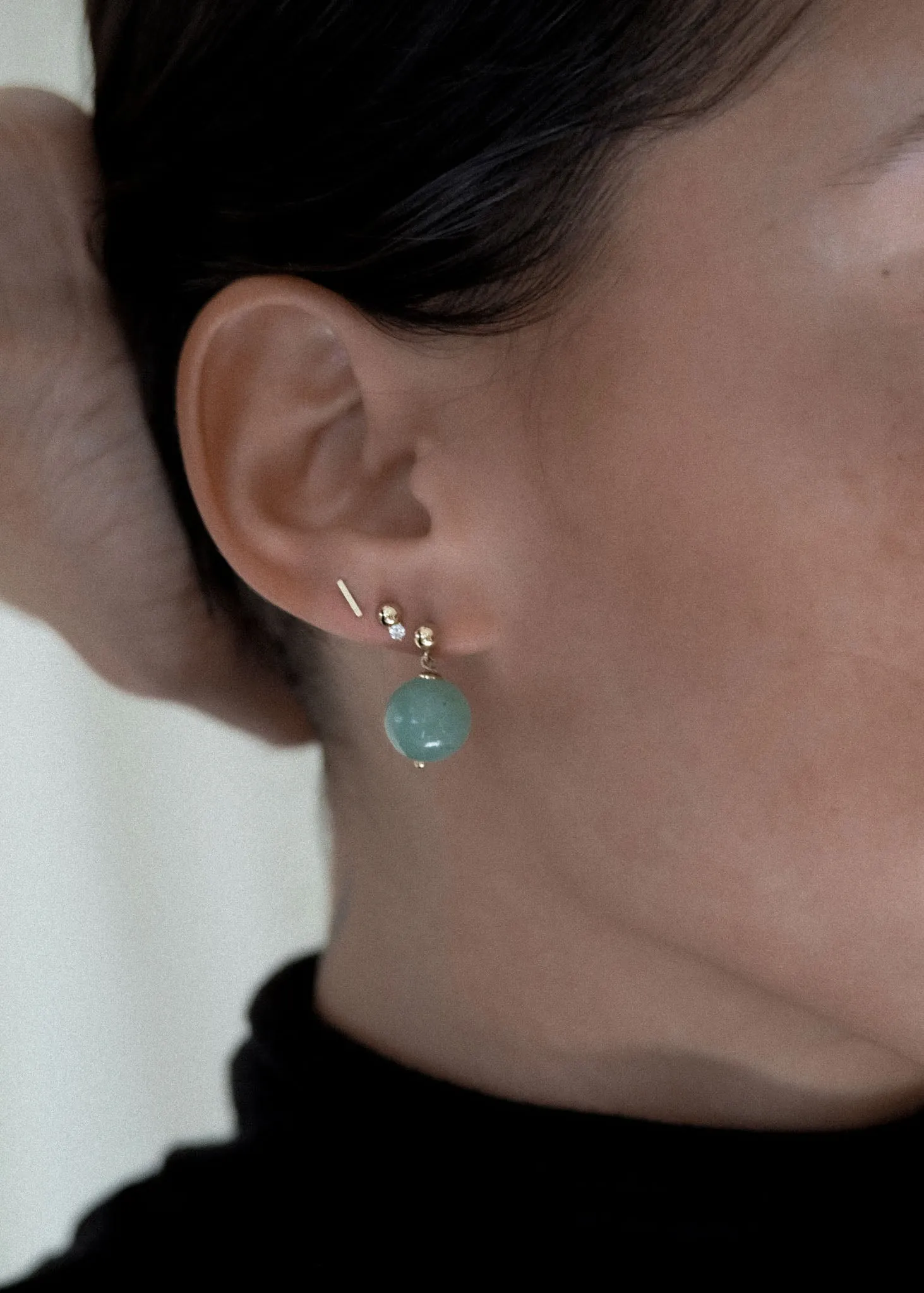 Celeste Drop Earrings Blue Quartz sold by Kinn product image thumbnail 2