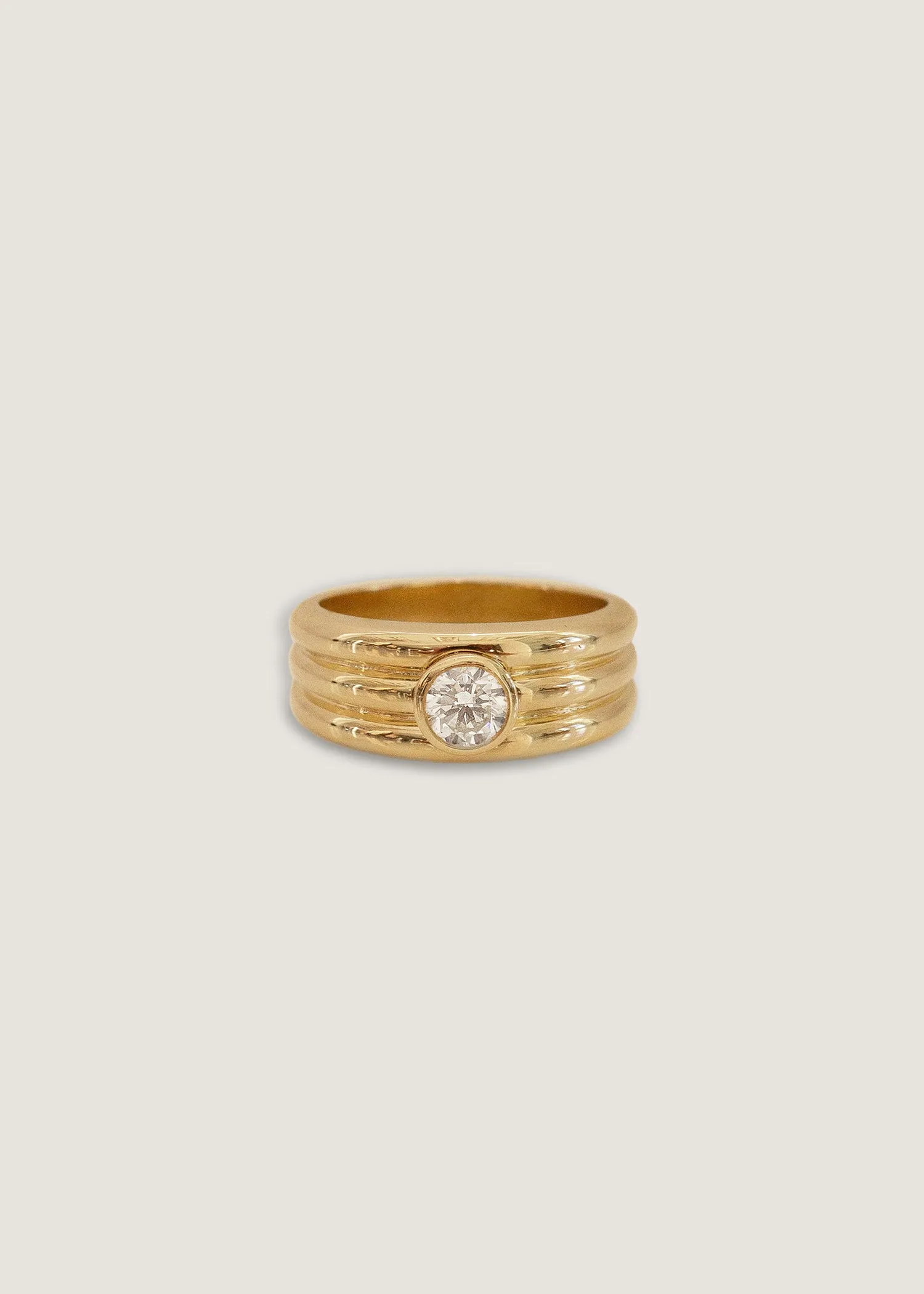 Françoise Layered Ellipse Ring Diamond sold by Kinn