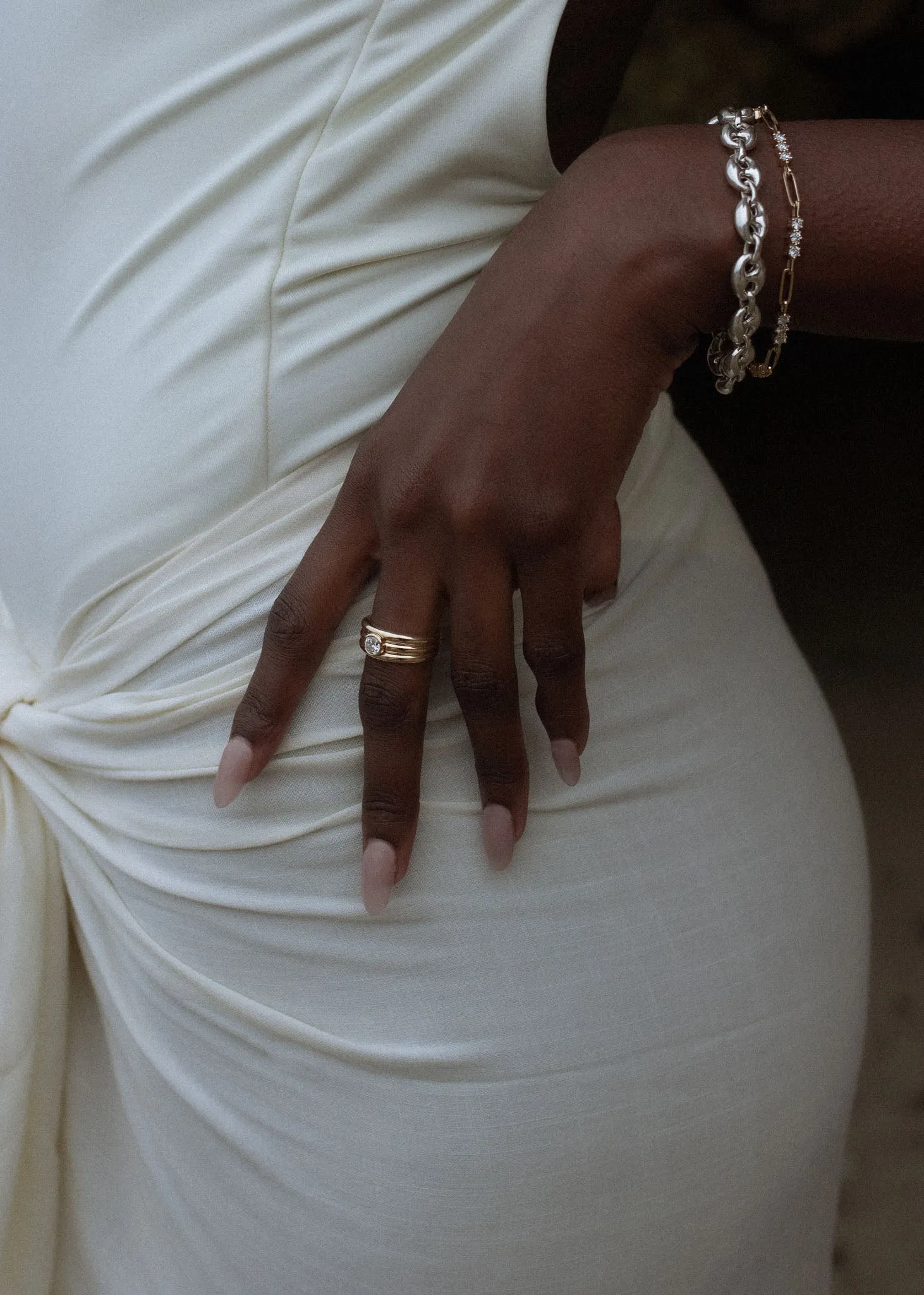 Françoise Layered Ellipse Ring Diamond sold by Kinn product image thumbnail 4