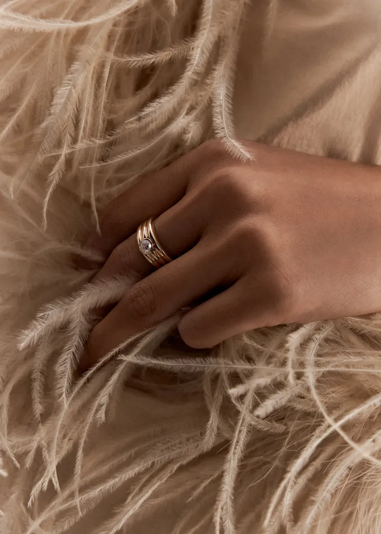 Françoise Layered Ellipse Ring Diamond sold by Kinn product image thumbnail 2