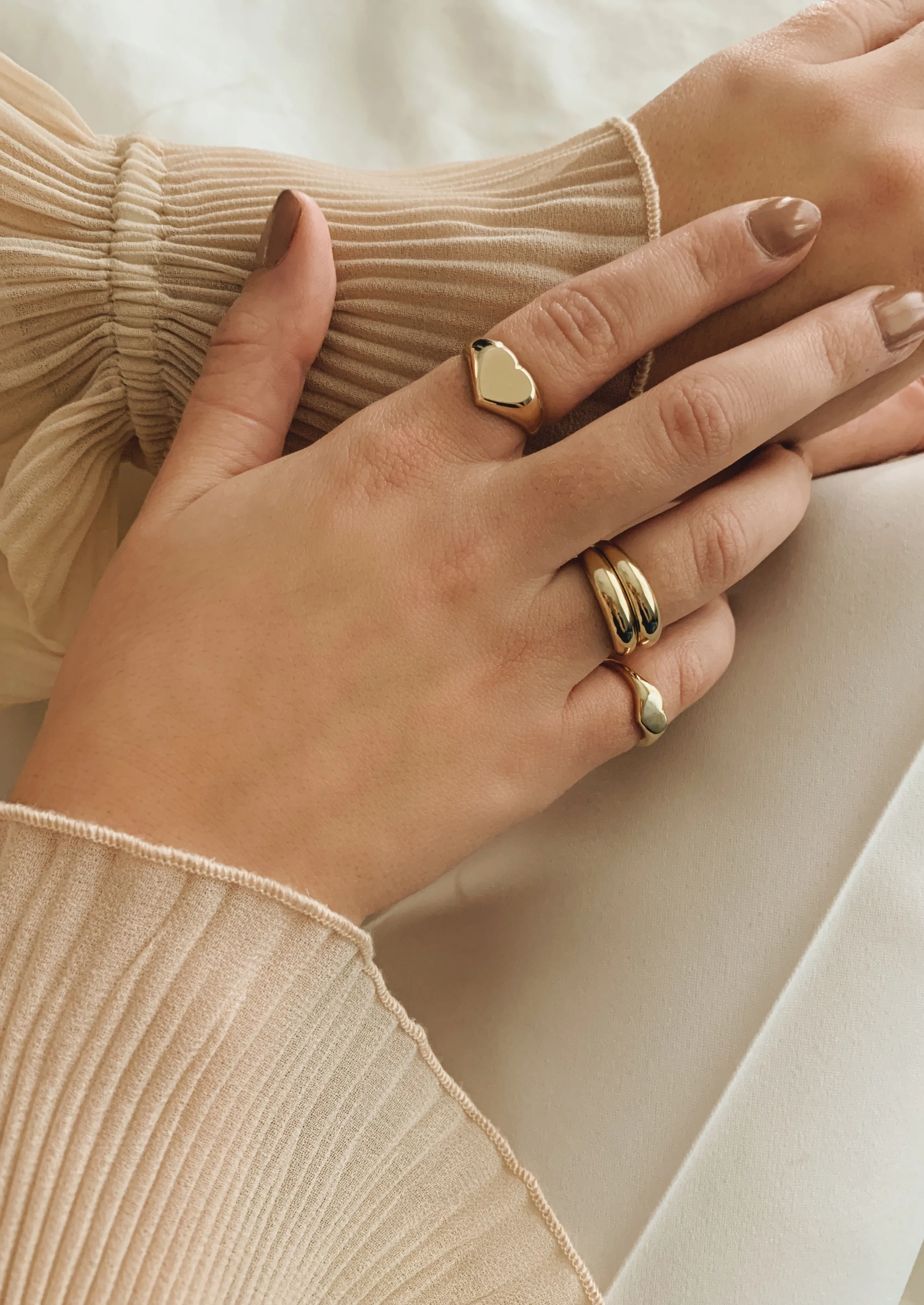 Bold Heart Signet Ring sold by Kinn product image thumbnail 5