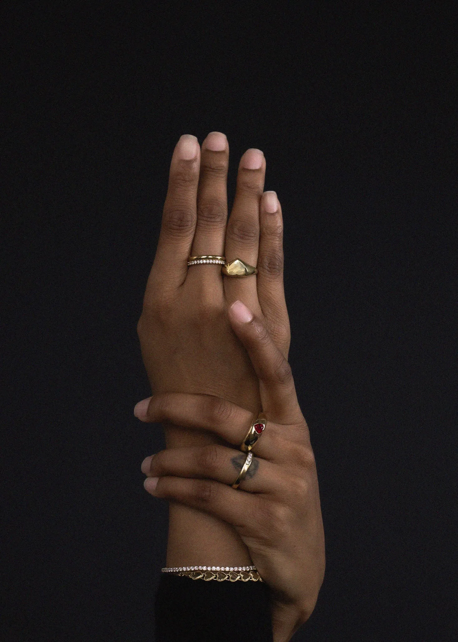 Bold Heart Signet Ring sold by Kinn product image thumbnail 2