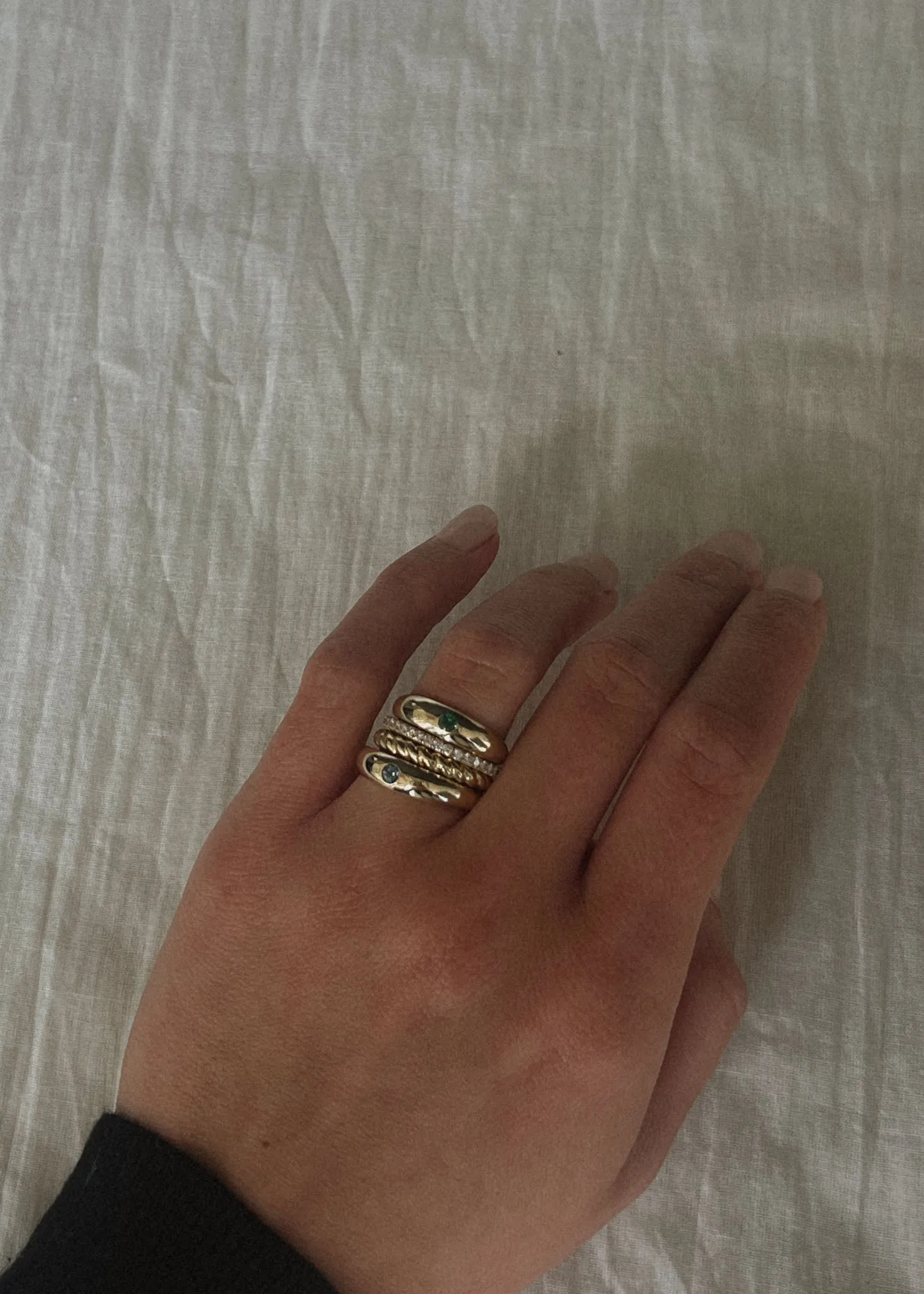 Amelia Birthstone Dome Ring Emerald sold by Kinn product image thumbnail 3