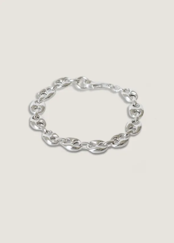 Puffed Mariner Chain Bracelet Silver sold by Kinn