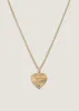 Ribbed Maison Heart Locket Necklace Diamond sold by Kinn