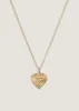 Ribbed Maison Heart Locket Necklace Diamond sold by Kinn