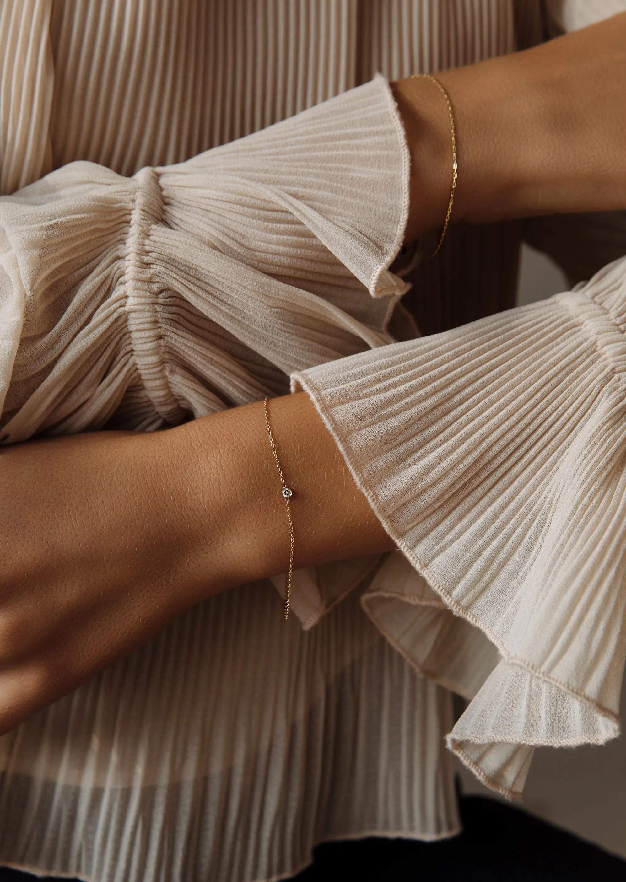 Solitaire Round Diamond Bracelet sold by Kinn product image thumbnail 2