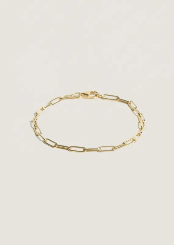Paperclip Link Chain Bracelet sold by Kinn