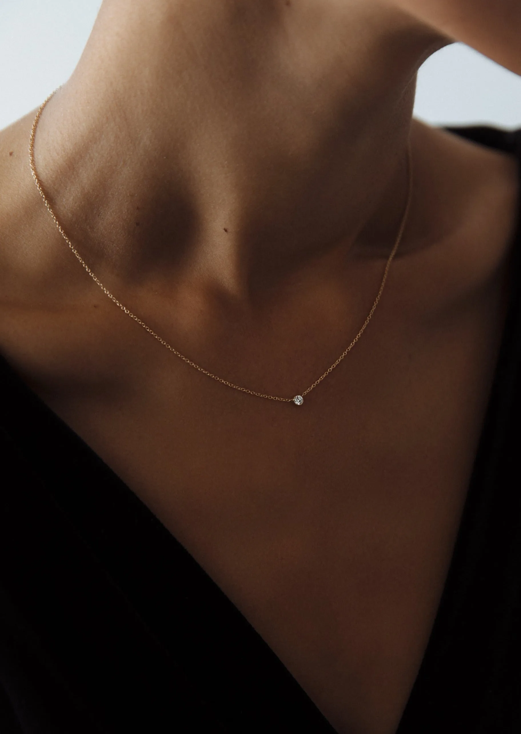 Solitaire Round Diamond Necklace sold by Kinn product image thumbnail 2