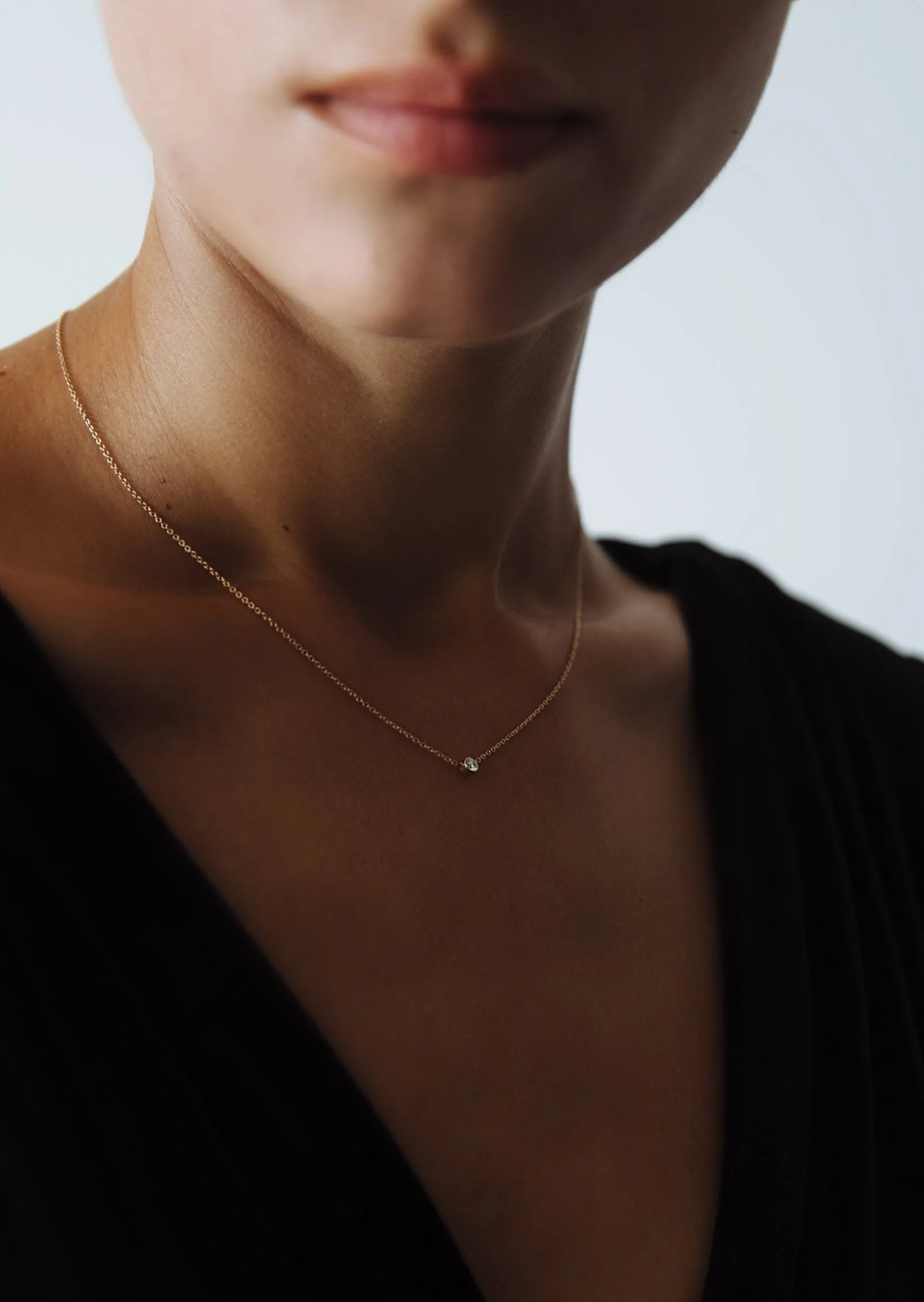 Solitaire Round Diamond Necklace sold by Kinn product image thumbnail 3