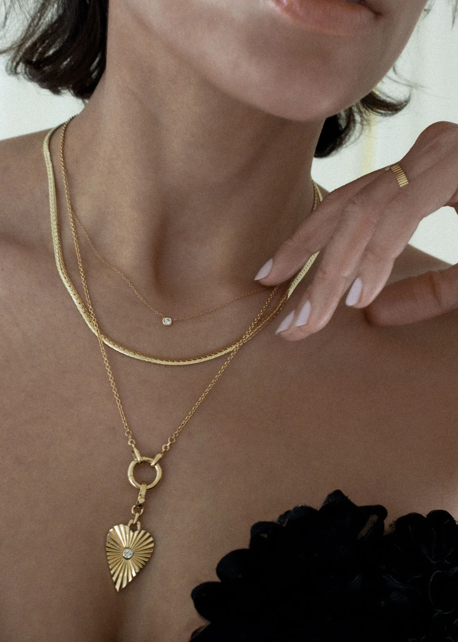 Solitaire Round Diamond Necklace sold by Kinn product image thumbnail 5