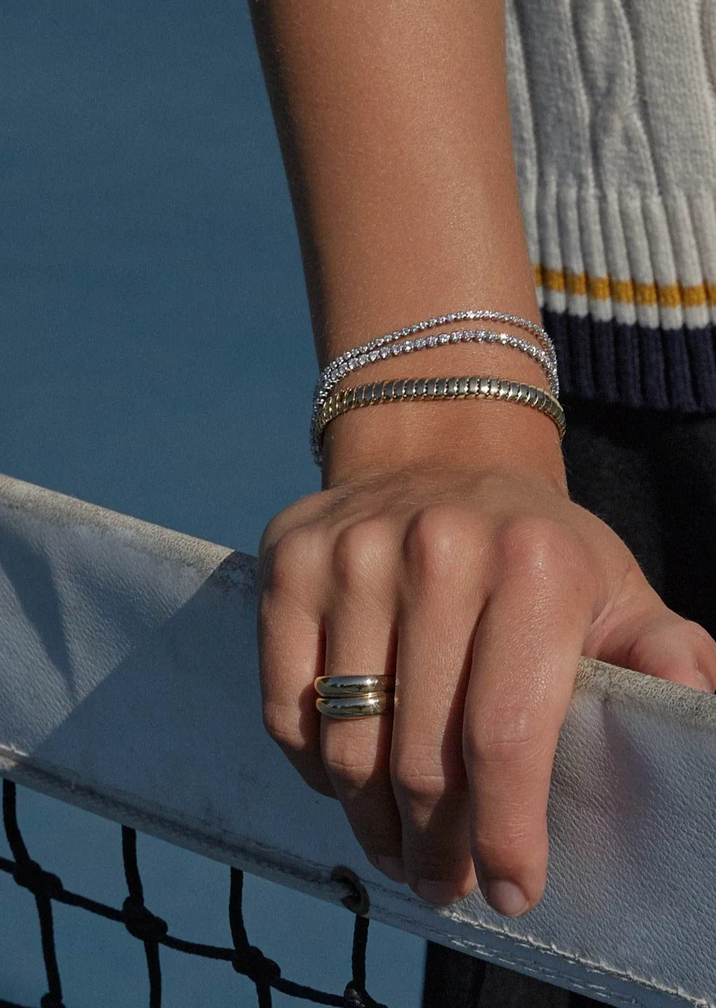 Petite Madison Tennis Bracelet Diamond Yellow Gold sold by Kinn product image thumbnail 5