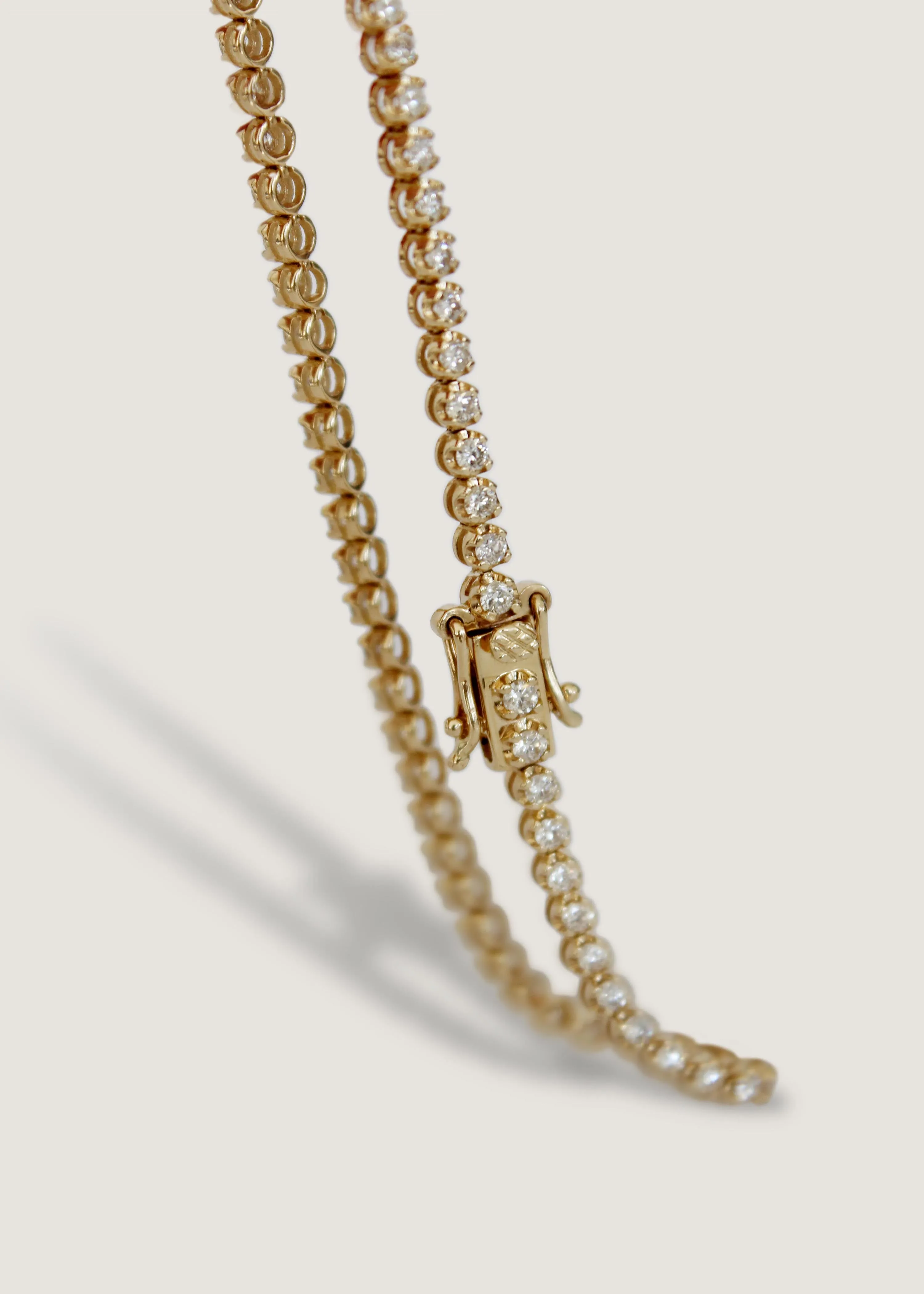 Petite Madison Tennis Bracelet Diamond Yellow Gold sold by Kinn product image thumbnail 3