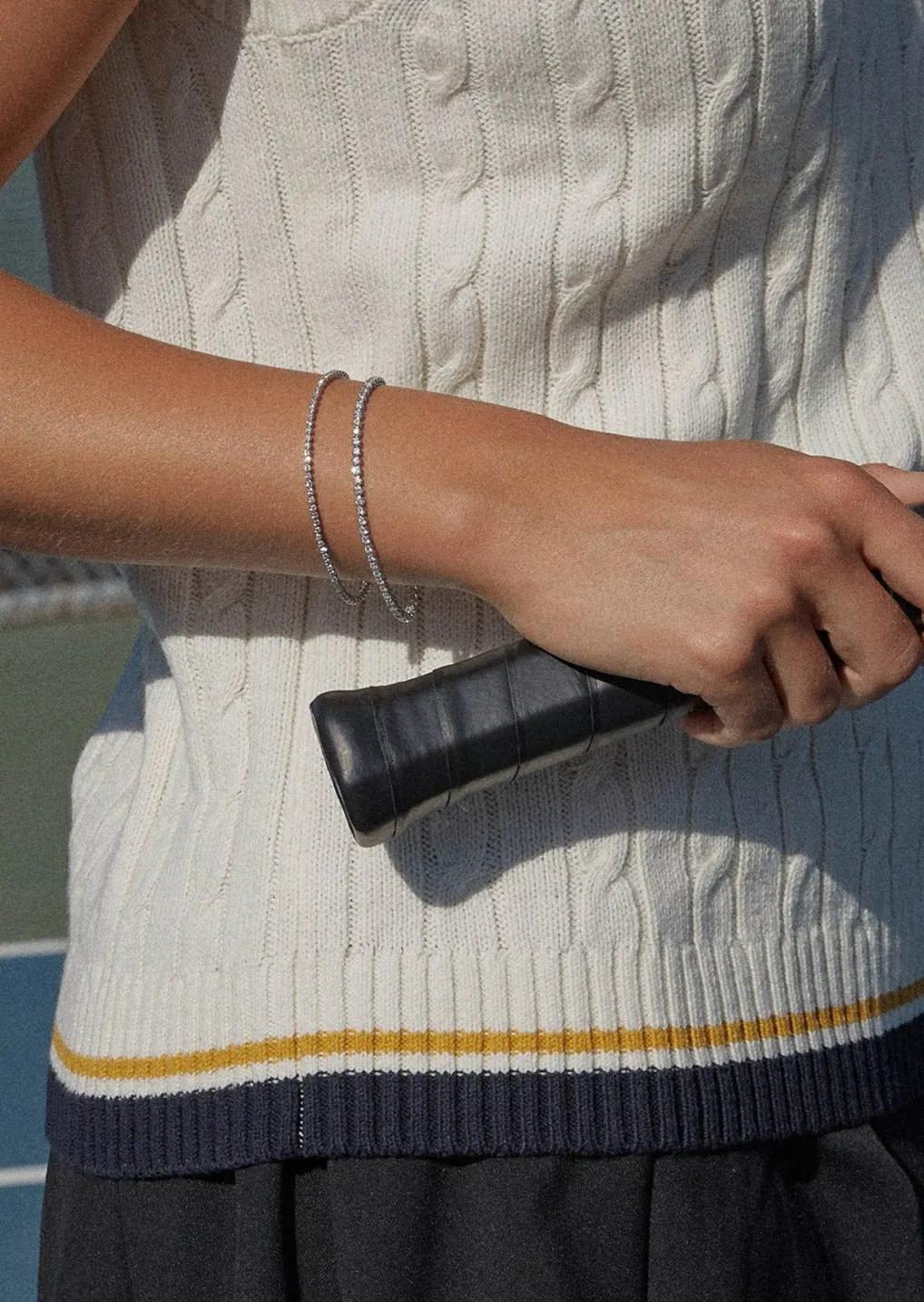 Petite Madison Tennis Bracelet Diamond Yellow Gold sold by Kinn product image thumbnail 2