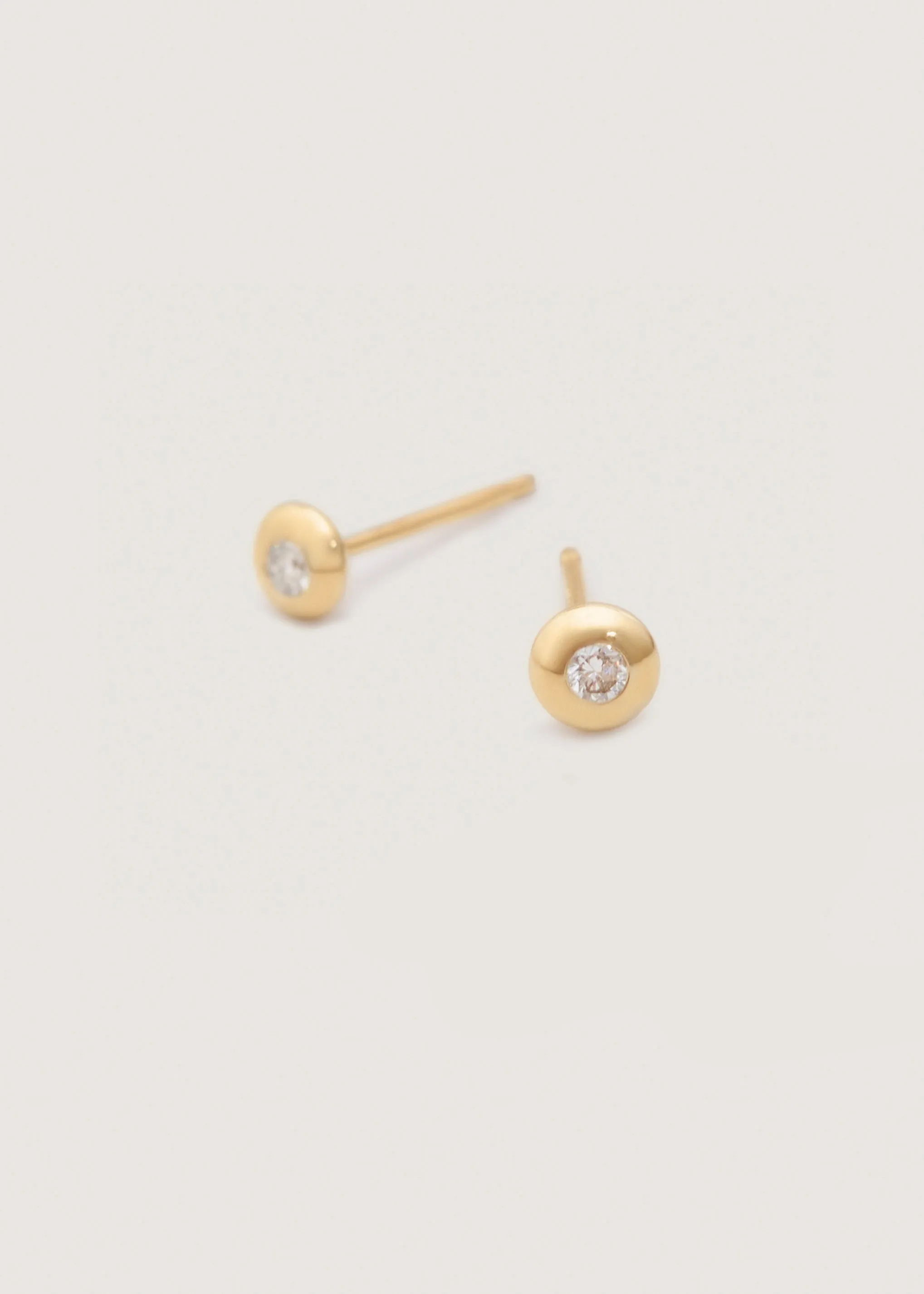 Olivia Round Diamond Stud Earrings sold by Kinn product image thumbnail 3
