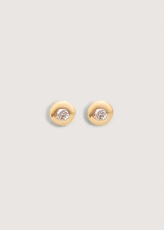 Olivia Round Diamond Stud Earrings sold by Kinn