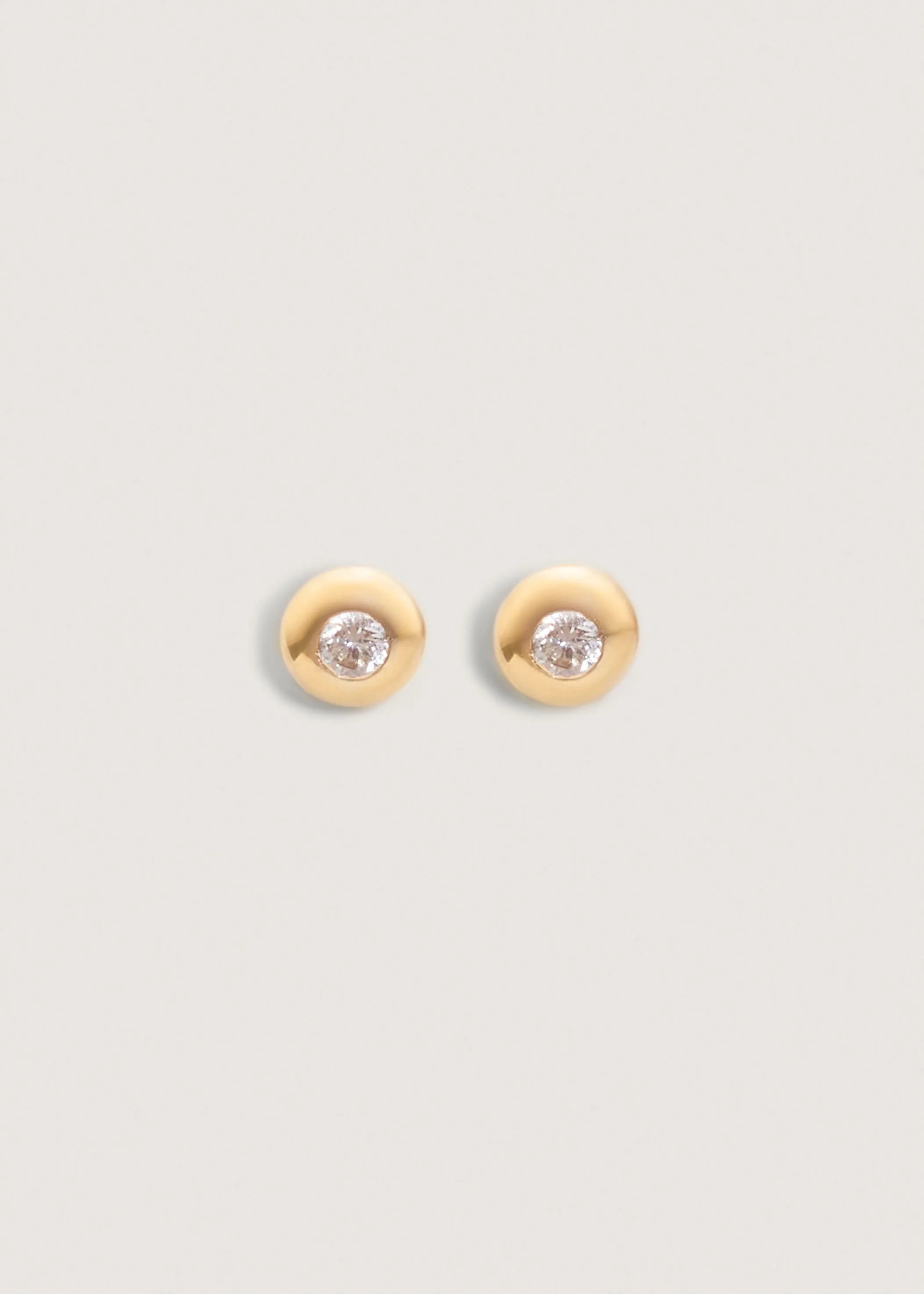 Olivia Round Diamond Stud Earrings sold by Kinn