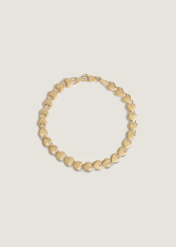 Eternity Heart Chain Bracelet sold by Kinn