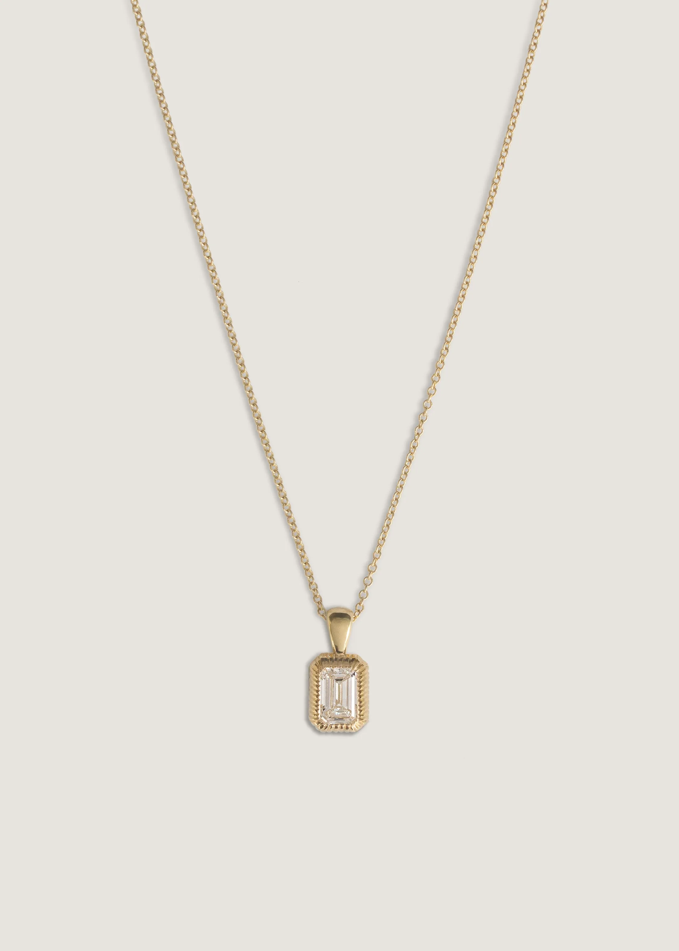 Lyra Emerald Cut Pendant Diamond sold by Kinn product image thumbnail 4