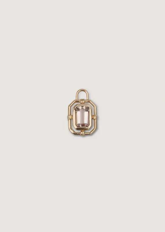 Archive Lyra Baguette Pendant I - Pink Morganite sold by Kinn
