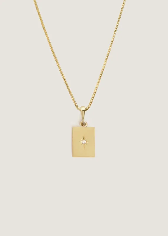 Petite North Star Diamond Necklace sold by Kinn