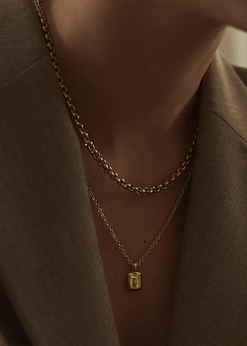 Cable Rolo Link Chain Necklace sold by Kinn product image thumbnail 3