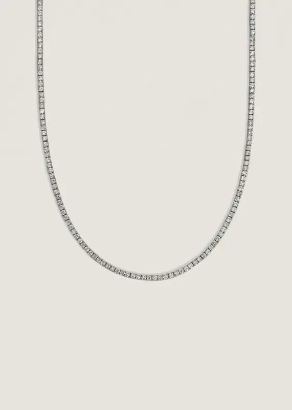 Diana Tennis Necklace Diamond White Gold sold by Kinn