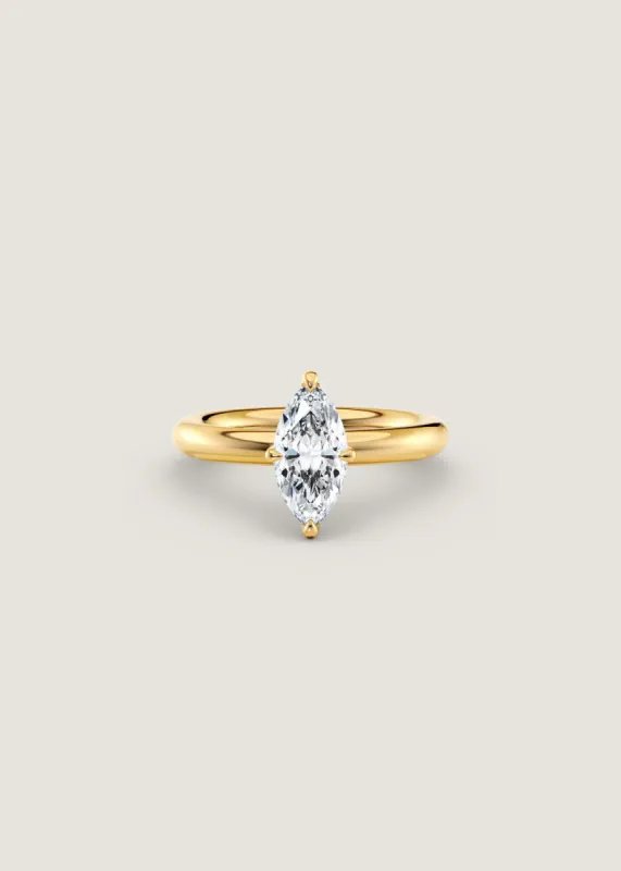Daphne Ring Marquise Diamond made by Kinn