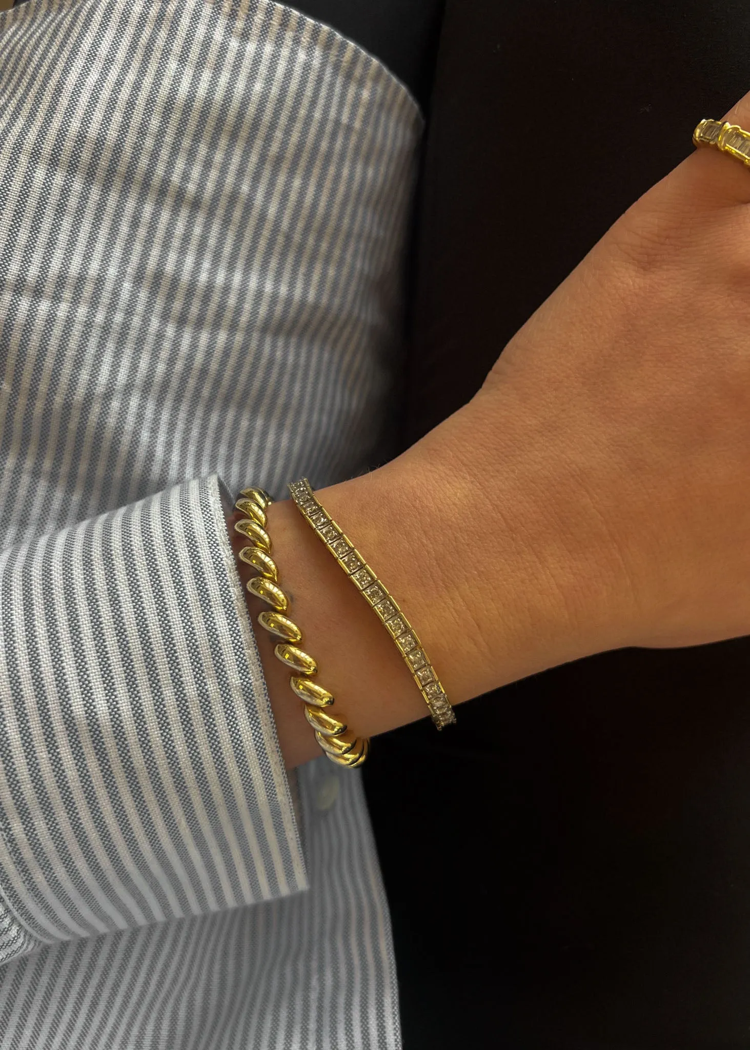 Vintage Art Deco Tennis Bracelet sold by Kinn product image thumbnail 2