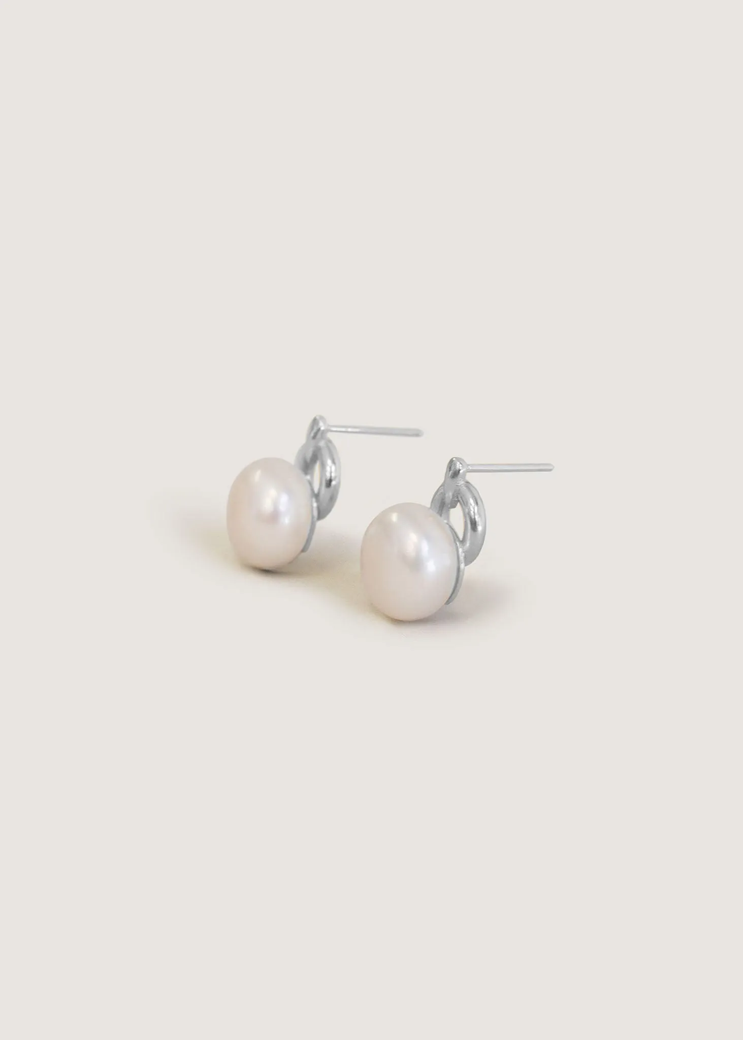 Rose Pearl Earrings Silver sold by Kinn product image thumbnail 2