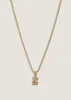 Petite Oliver Teddy Bear Necklace Gold sold by Kinn