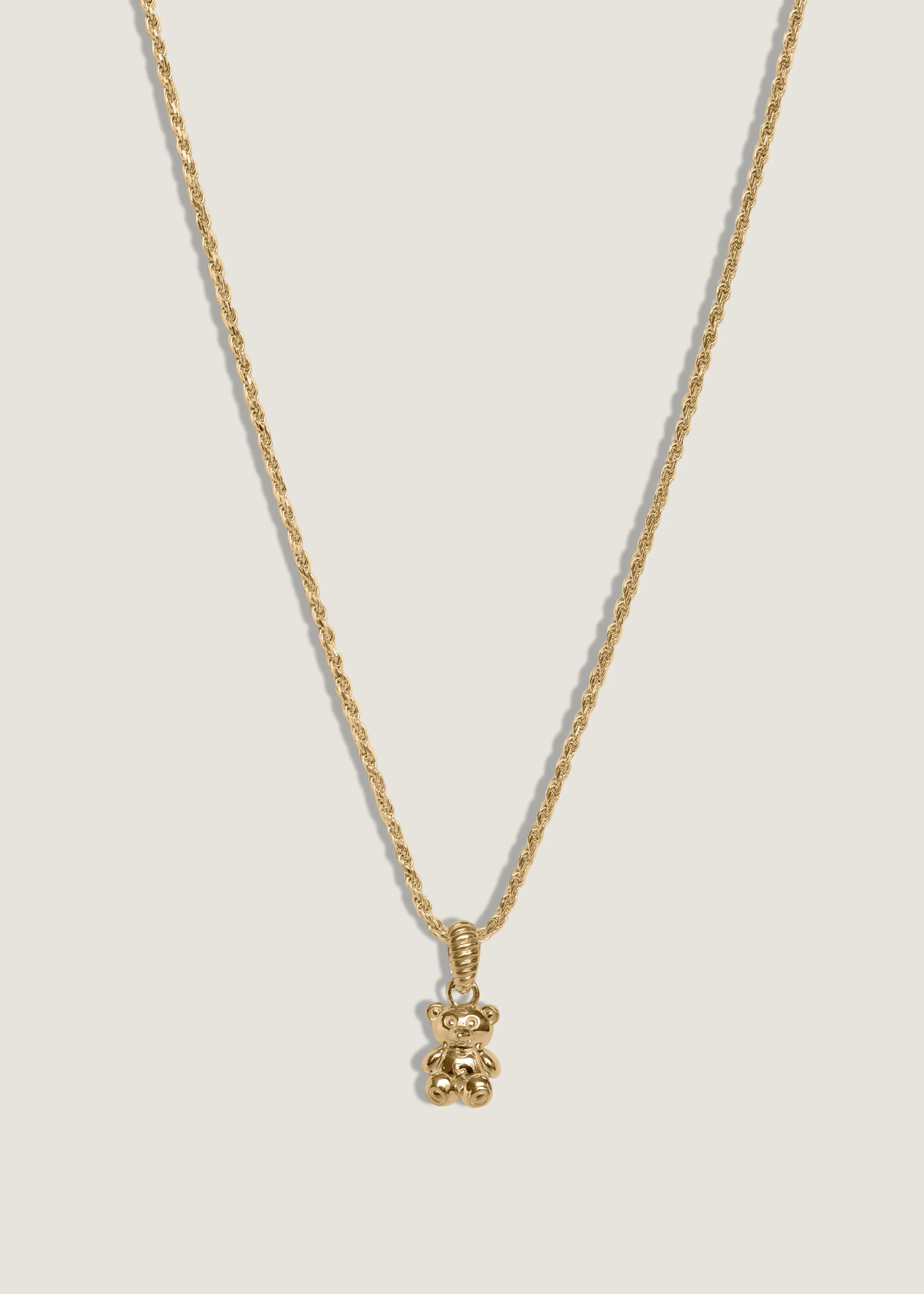 Petite Oliver Teddy Bear Necklace Gold sold by Kinn
