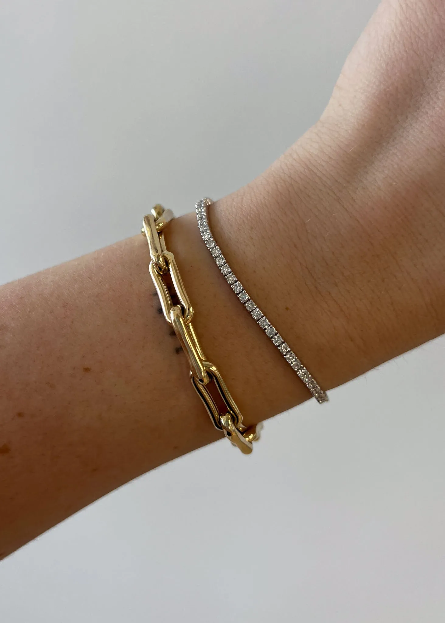 Classic Diana Tennis Bracelet 3.20ctw White Gold sold by Kinn product image thumbnail 2