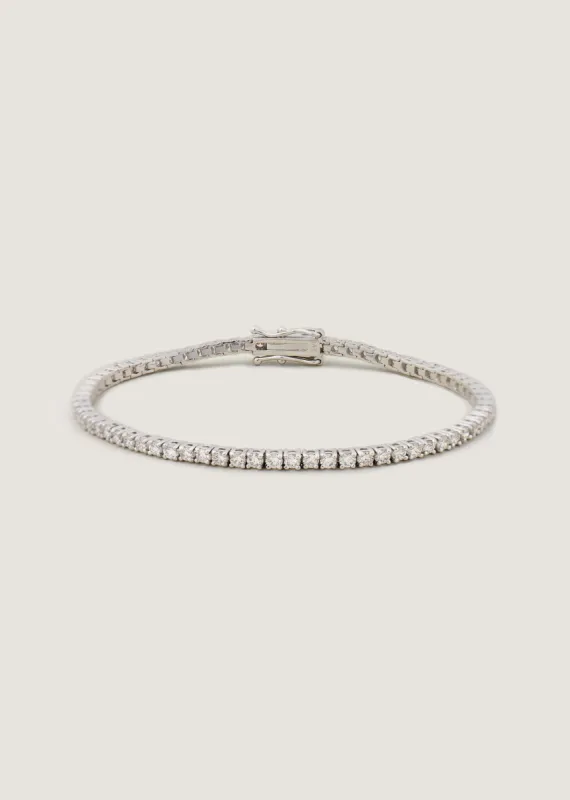 Classic Diana Tennis Bracelet 3.20ctw White Gold sold by Kinn