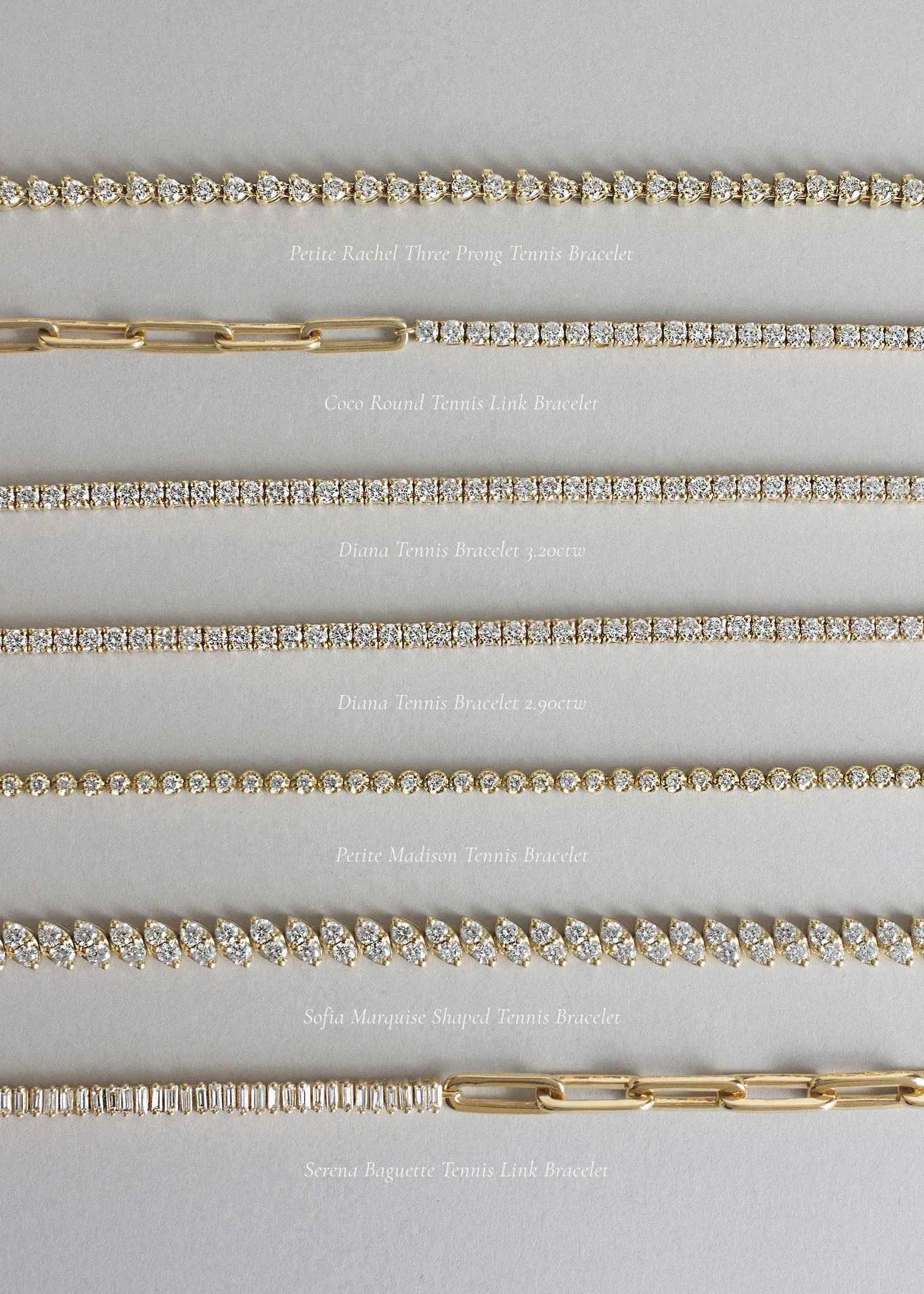 Classic Diana Tennis Bracelet 3.20ctw White Gold sold by Kinn product image thumbnail 4