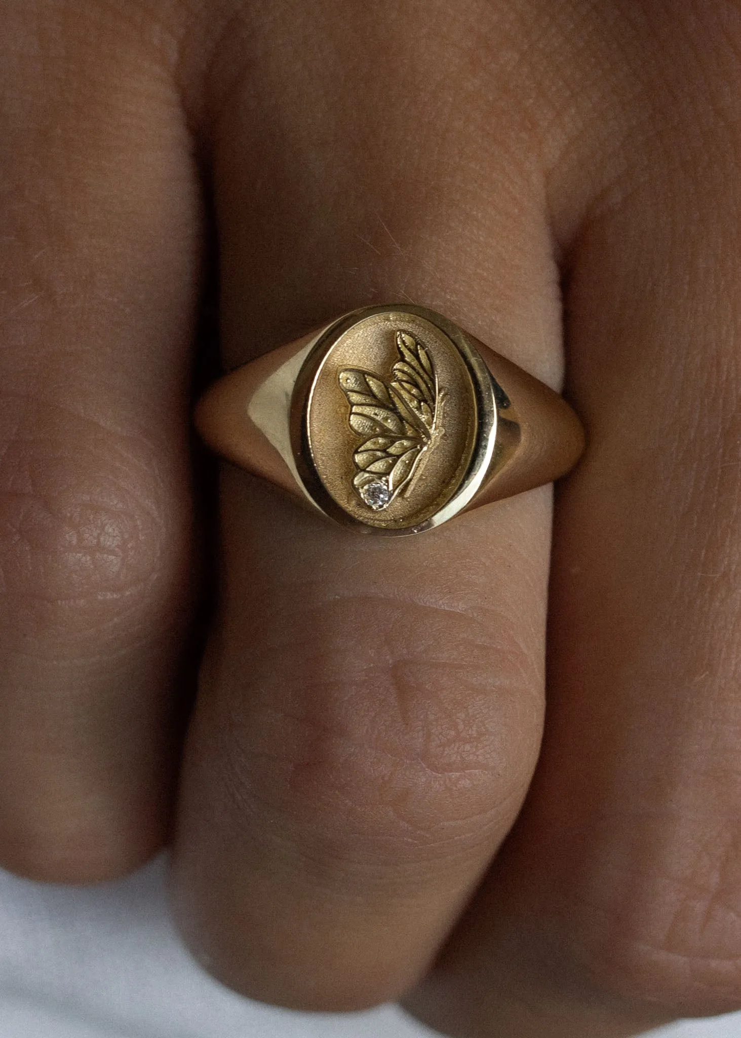 Juliette Butterfly Signet Ring sold by Kinn product image thumbnail 2