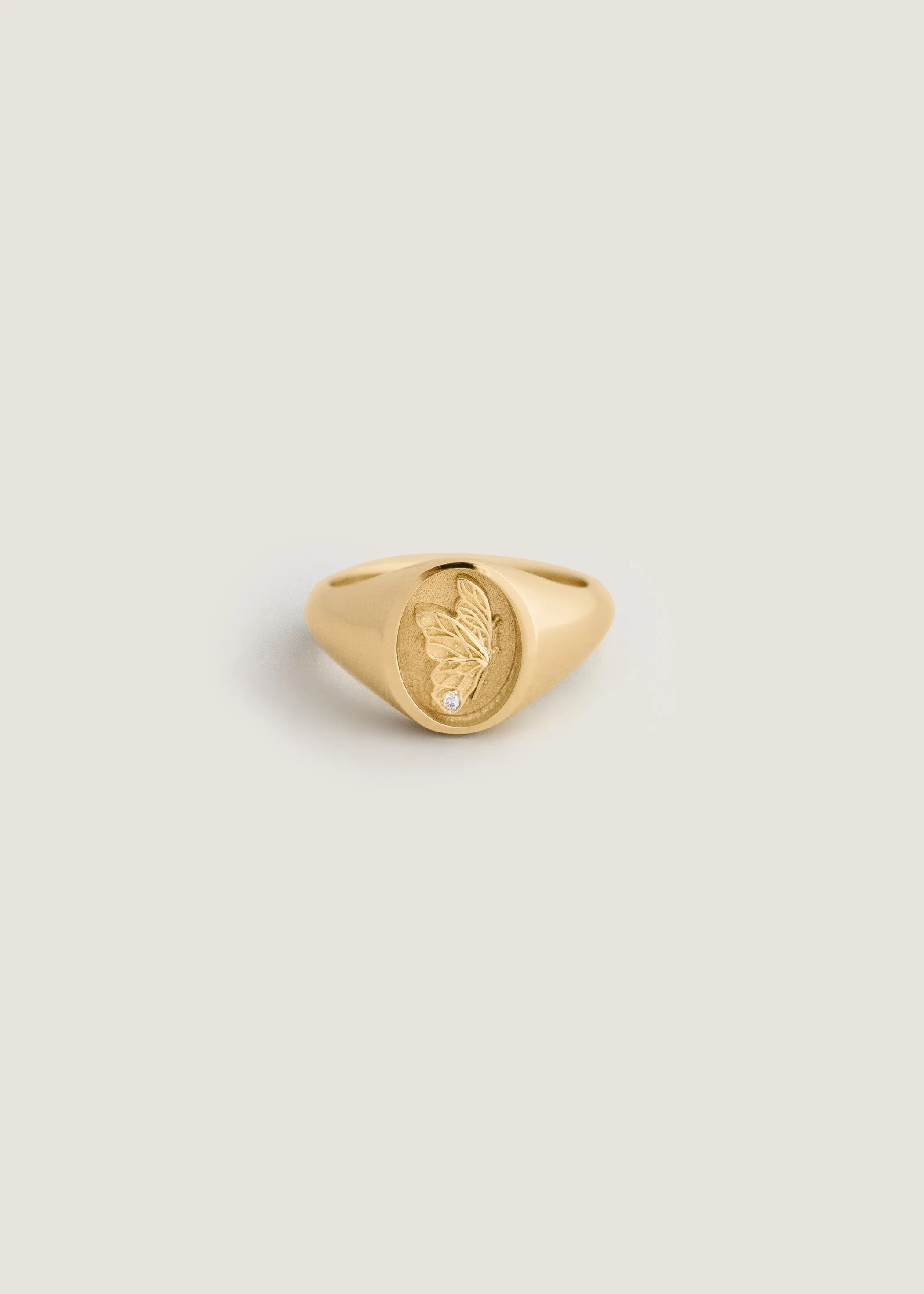 Juliette Butterfly Signet Ring sold by Kinn