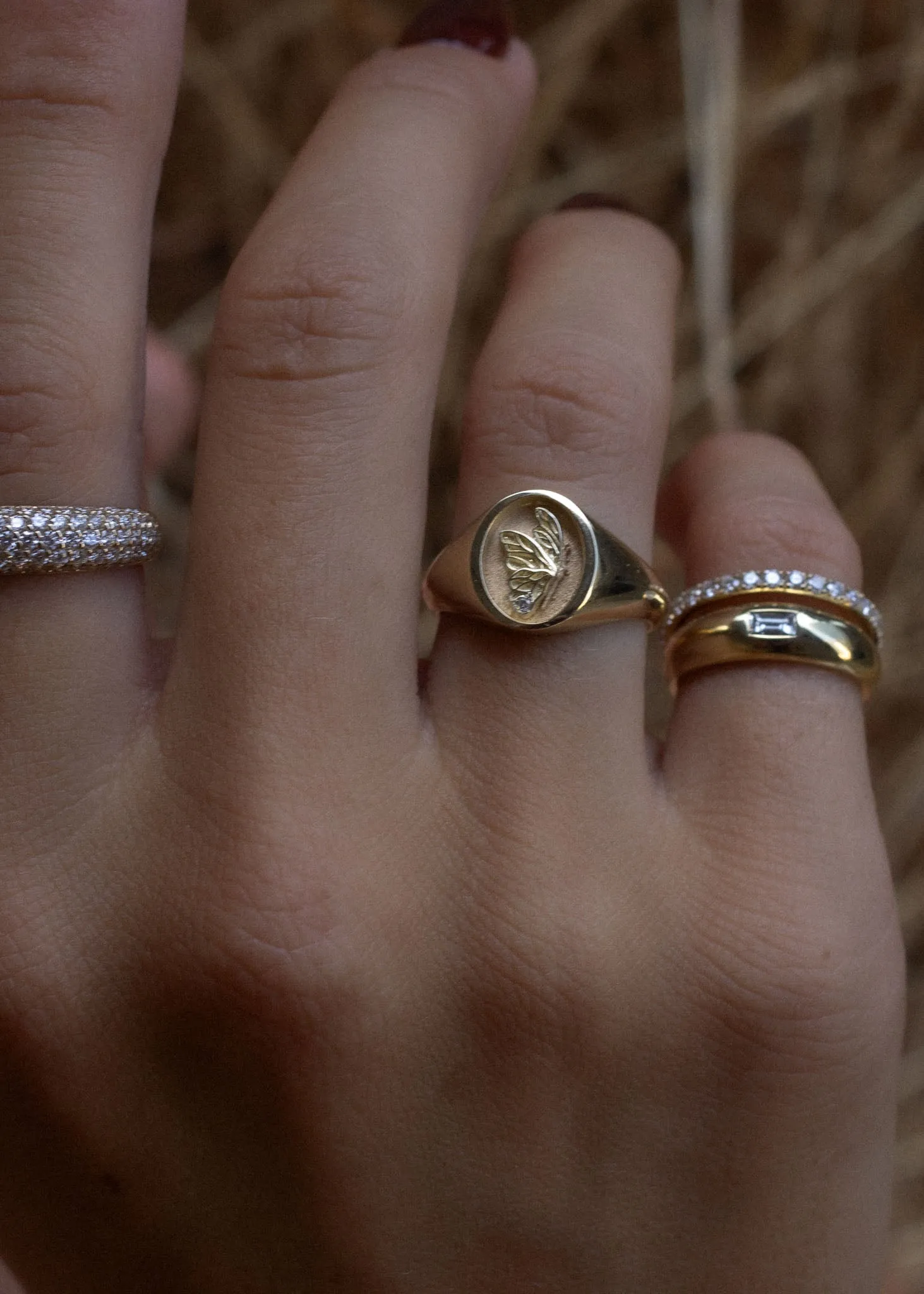 Juliette Butterfly Signet Ring sold by Kinn product image thumbnail 4